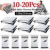 10/20Pcs Retain Body Heat Waterproof Blankets 130x210cm Gigantic Space Blanket Emergency Supplies Thermal Blanket for First Aid