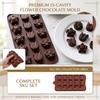 15-Cavity Chocolate for and Baking, DIY Dessert Making Tool, Silicone Baking for Homemade Treats