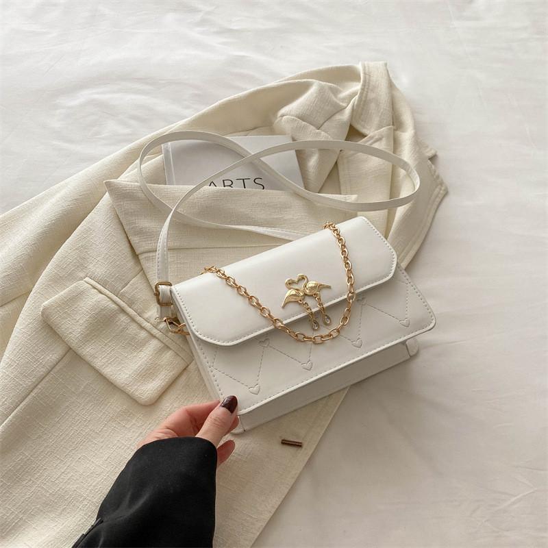 Chic Minimalist Pu Small Square Bag For Women Fashionable Retro Casual Essentials