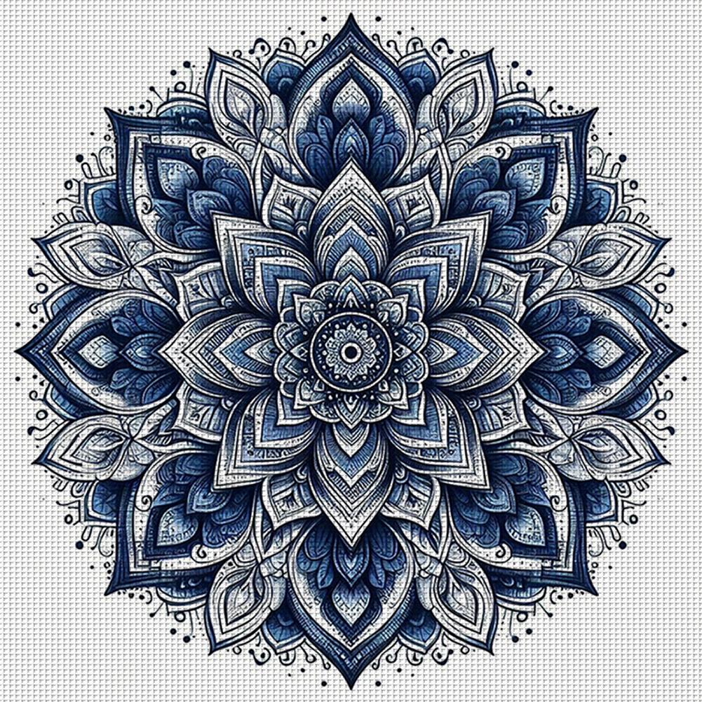 Pełny Haft Bawełna Ekologiczna Wątek Wzór Punktowy 11CT Zestaw do Haftu Krzyżykowego 40x40cm