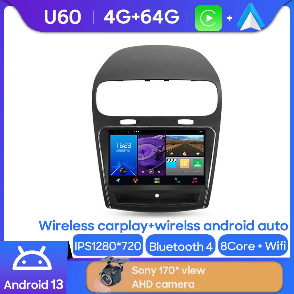 For Dodge Journey JC 2011 - 2020 Android 13 Car Head Unit Stereo Radio Multimedia Video Player GPS BT Carplay Android Auto 2din