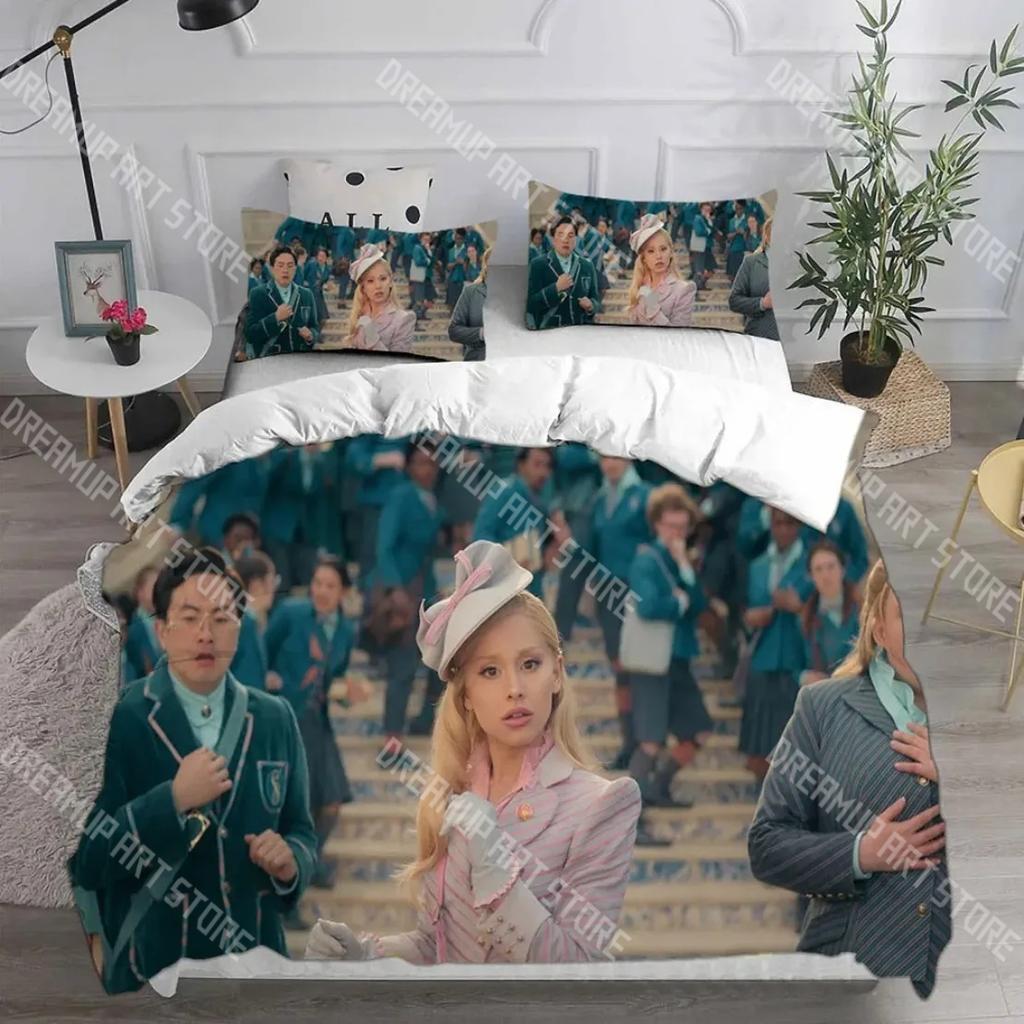 Fashion Hot W-Wicked Movie Bedding Set Single Twin Full Queen King Size Bed Set Kids Bedroom Duvetcover Sets Bed Sheet Set