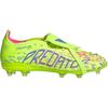 Adidas Predator Elite Ft FG Low Top Kids Soccer Shoes Men Soccer Shoes Bright-Lemon-Yellow Bright-Pink Fusion-Blue IH5078