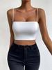 Tops cortos sexys para mujer, camiseta sin mangas con cuello Halter, camisola con espalda al aire, Top informal de tubo, chaleco recortado sin mangas para mujer