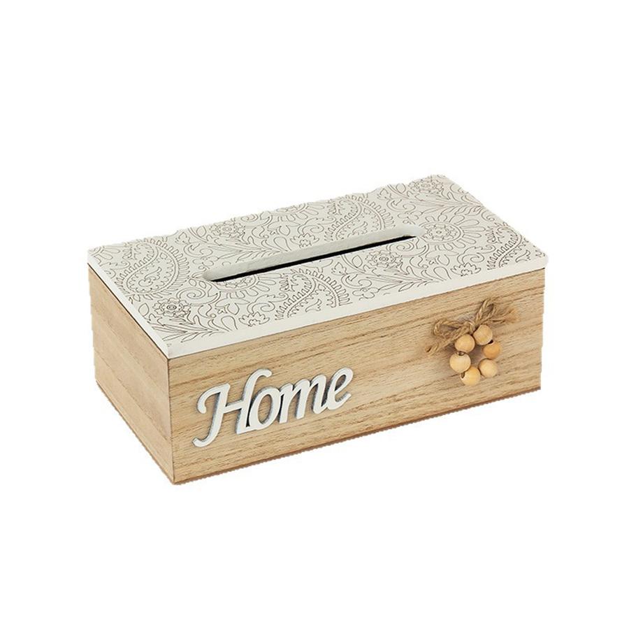 

European Wooden Tissue Box Handmade Modern Western Restaurant Paper Boxes Living Room Desktop Napkin Organizer Home Decoration