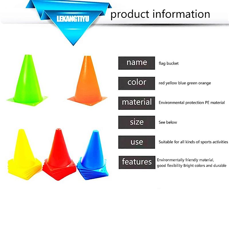 Cono Allenamento Calcio 18cm Cono Segnaposto Ostacolo Attrezzatura Sportiva