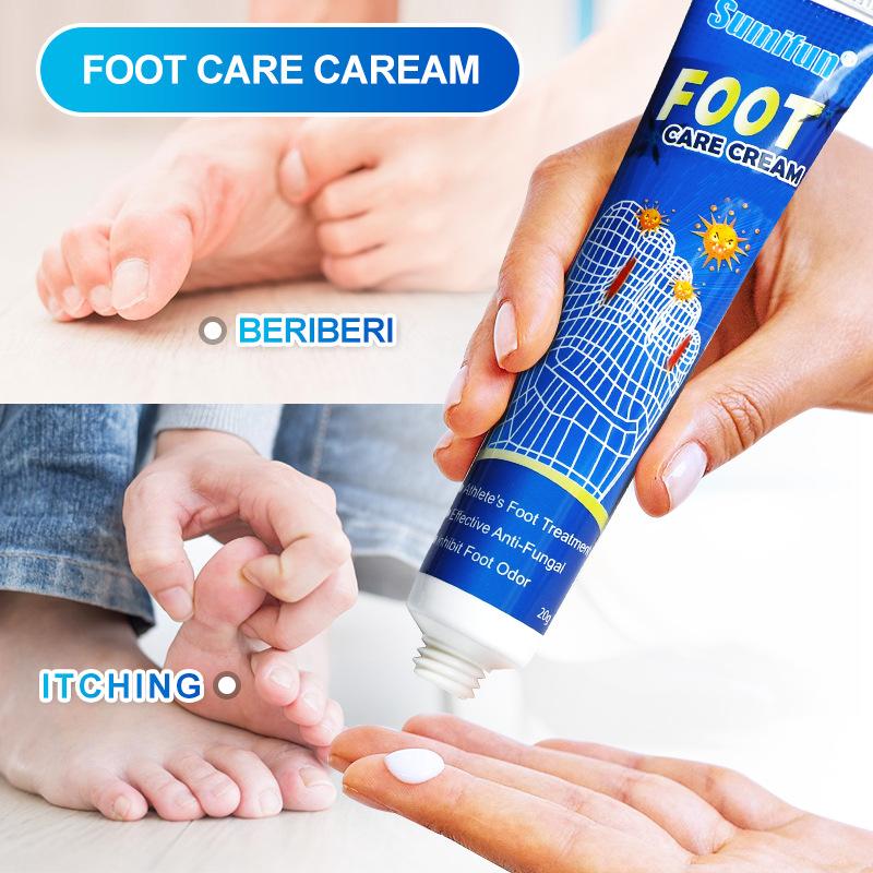 Sumifun 20/40/100 ML Household Foot Odor Cream Ointment Foot Care Discomfort Care Beriberi Foot Exercise Foot Sweat Odor Cleaning Refreshing.