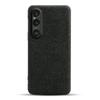 For Sony Xperia 1 VII Phone Case Cloth Texture Anti-Scratch Protective PC Back Cover