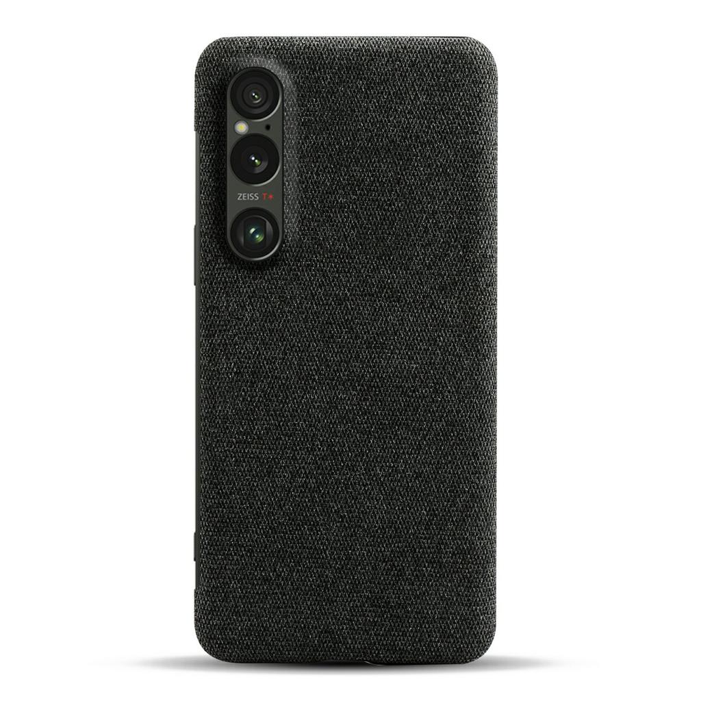 For Sony Xperia 1 VII Phone Case Cloth Texture Anti-Scratch Protective PC Back Cover