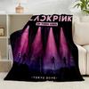 1PC Black And Pink Fashion Flannel Blanket Gift, Suitable for Both Men And Women, Soft Ideal for Beds And Sofa, Birthday Or Christmas Gift