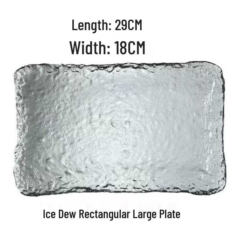 ZISIZ Gradient Glass Fruit & Snack Plate