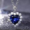 European and American Fashionable Women's Simple Heart-shaped Diamond Pendant, Personalized Temperament, Versatile and High-end Necklace
