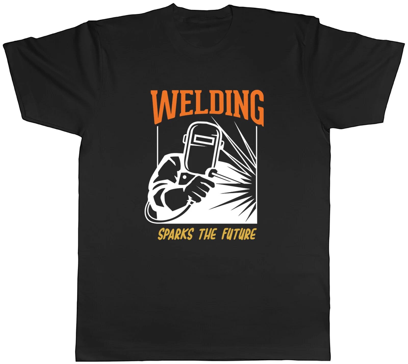Welding Mens T-Shirt Sparks the Future Metal Welder Tee Gift XXXXL