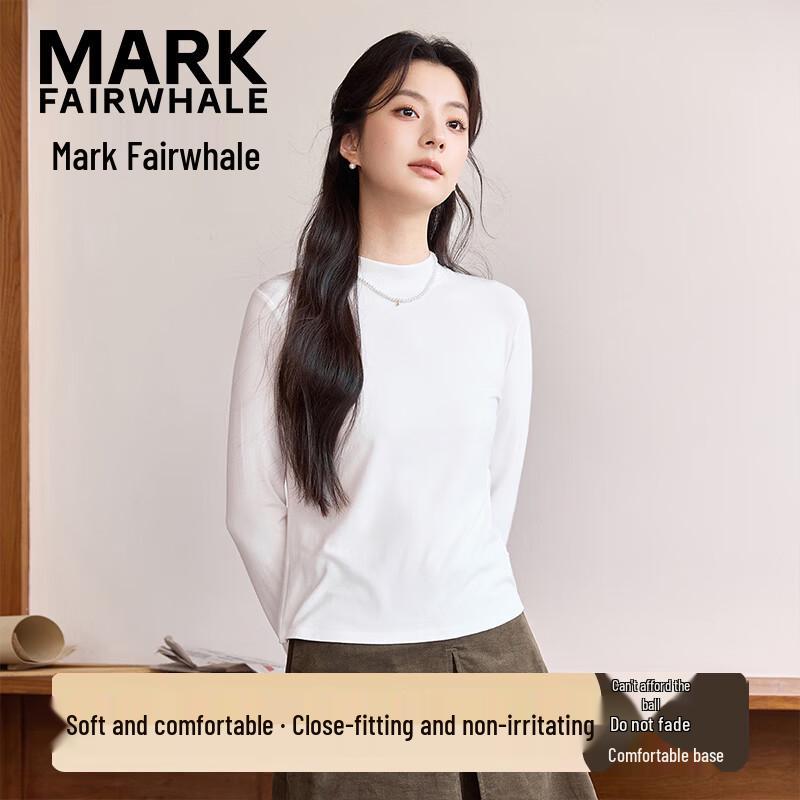 Mark Fairwhale Women's Semi-High Collar Long Sleeve T-Shirt