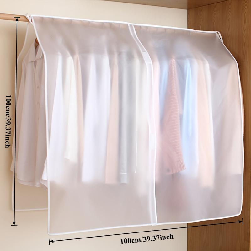 

Большой чехол для одежды, прозрачный подвесной протектор для шкафа с застежкой-молнией, пыленепроницаемый чехол для хранения гардероба для одежды в спальне