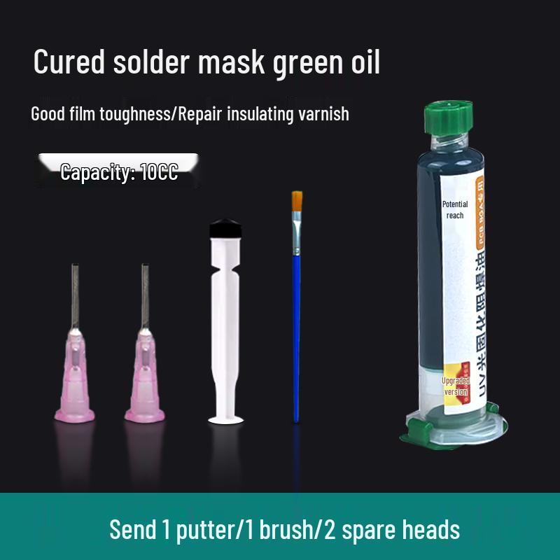 

UV Light Curing Solder Mask for PCB Repair - Green, Red, Black