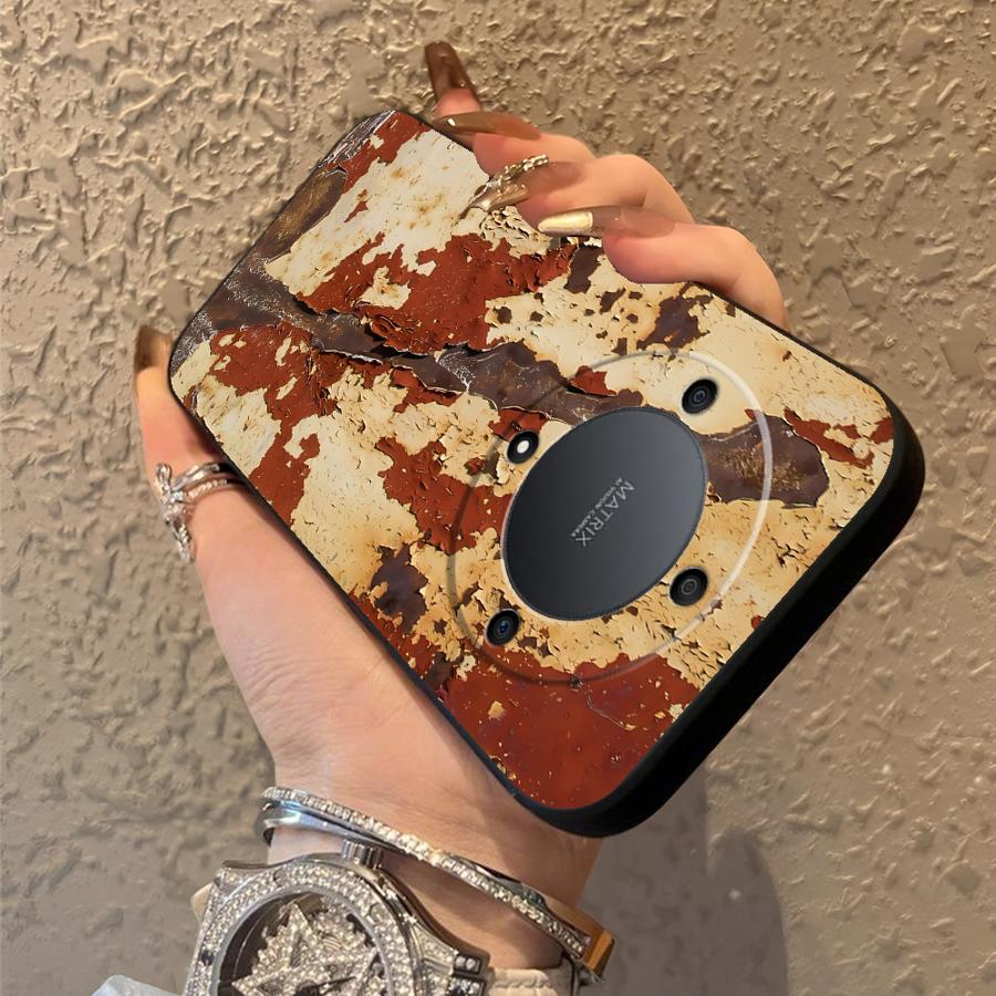Case for Honor 70 X9c X7a X9a 90 Lite X9 8X X8 Funda Phone Cover Rust Art