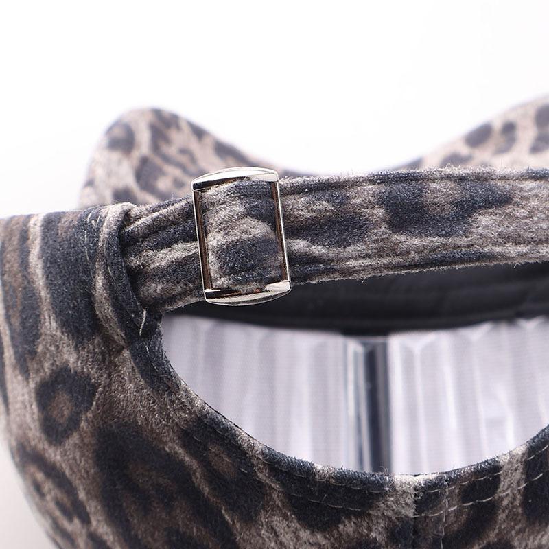 Autumn new leopard print baseball grinding cap European and American fashion high-quality curved brim cap