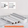 Uxcell Plastic Wrap Dispenser 31cm X with Cutter and Magnetic Bottom for Tin Foil Wrap Aluminum Foil Gray 13 In 1 5.5cm