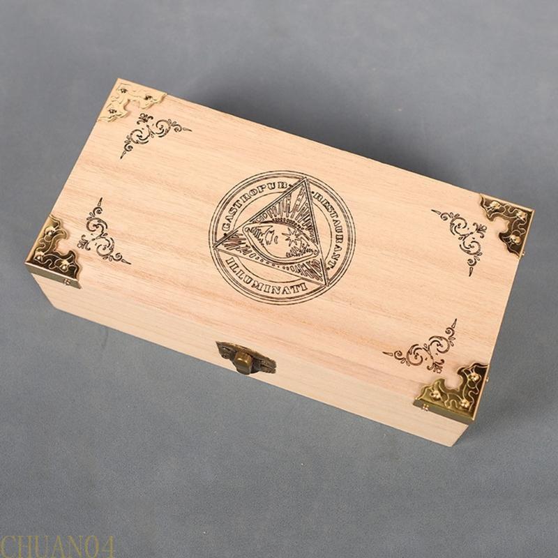 A1A2 Handmade Wood Playing Card Holder Boxes Storage Playing Card Travel Tarot Game Cards Case Decorative Poker Card Boxes