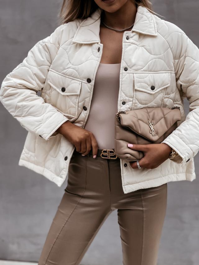 Winter European and American Style Long Sleeve Button Cotton-Padded Women's Jacket