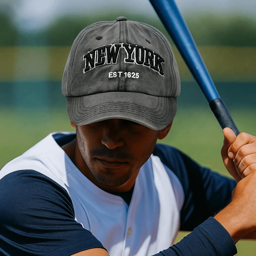 Adjustable Sport Duck Tongue Cap Washable Letter Embroidery Sun Hats New York Baseball Cap  Summer