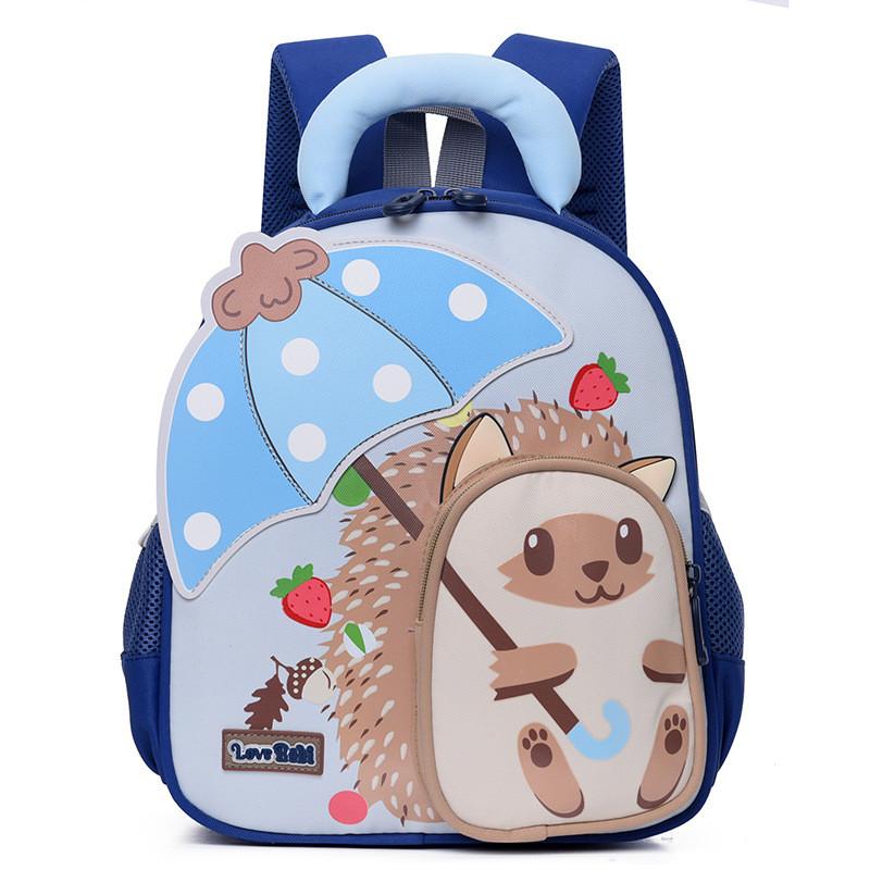 Fun Cartoon Playful Hedgehog Backpack Kids Lightweight Comfortable Bag School