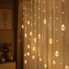 Wishing Ball Curtain Lights - Decorative String Light with Ornaments for Bedroom Window Home Decor