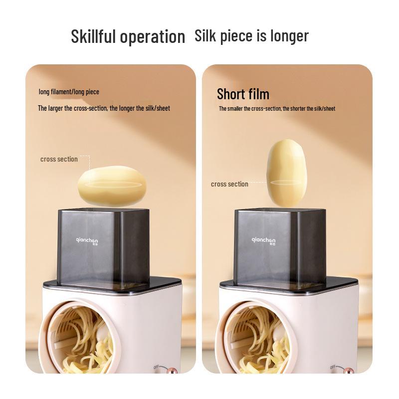 Electric Multifunctional Vegetable Cutter & Grater for Potatoes and Carrots