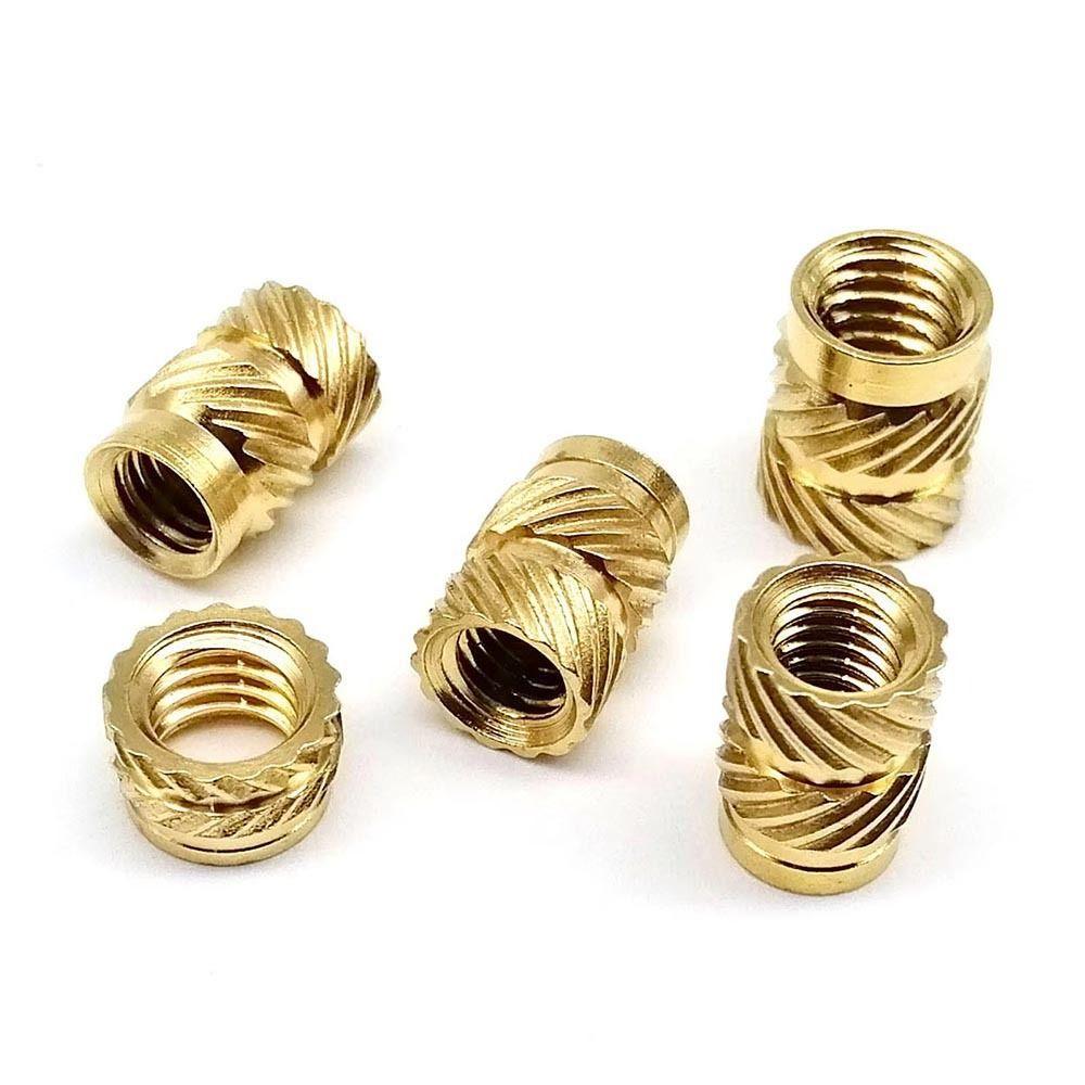 50Pcs Double Twill Embedment Nuts Knurled Thread 3D Printer Accossory New Brass Insert Nut