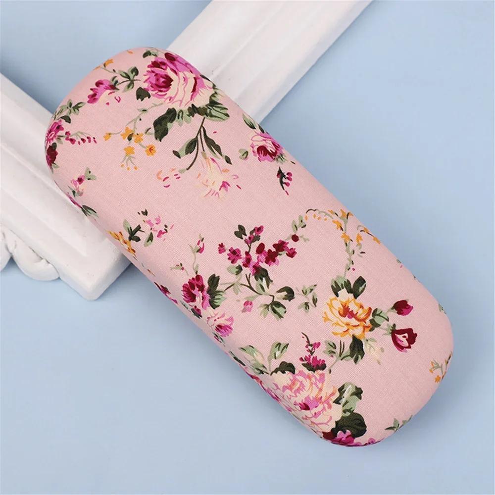 EOENKK Retro Floral Sunglasses CasePrinted Cloth Reading Glasse Box Hard Eyewear Protector Women Optical Glasses Storage Case