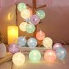 New 20 LEDs USB Powered Cotton Ball Fairy String Lights Holiday Wedding Party Patio Bedroom Christmas Decorations Lighting Navid