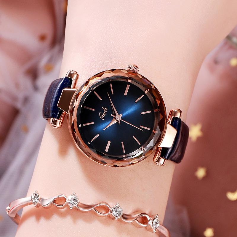 Luxury Women's Watch Fashion Trend Belt Women's Watch Schoolgirl Simple Versatile Waterproof Quartz
