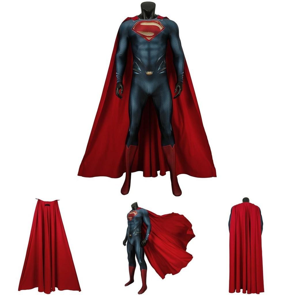 Quality Superman Man Of Steel Cosplay Costume For Unisex Adults And Kids**
