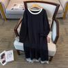 Plus Size Women's Loose-Fit Sweater Dress, Bust Sizes 150/160, Round Neck, Style 8025