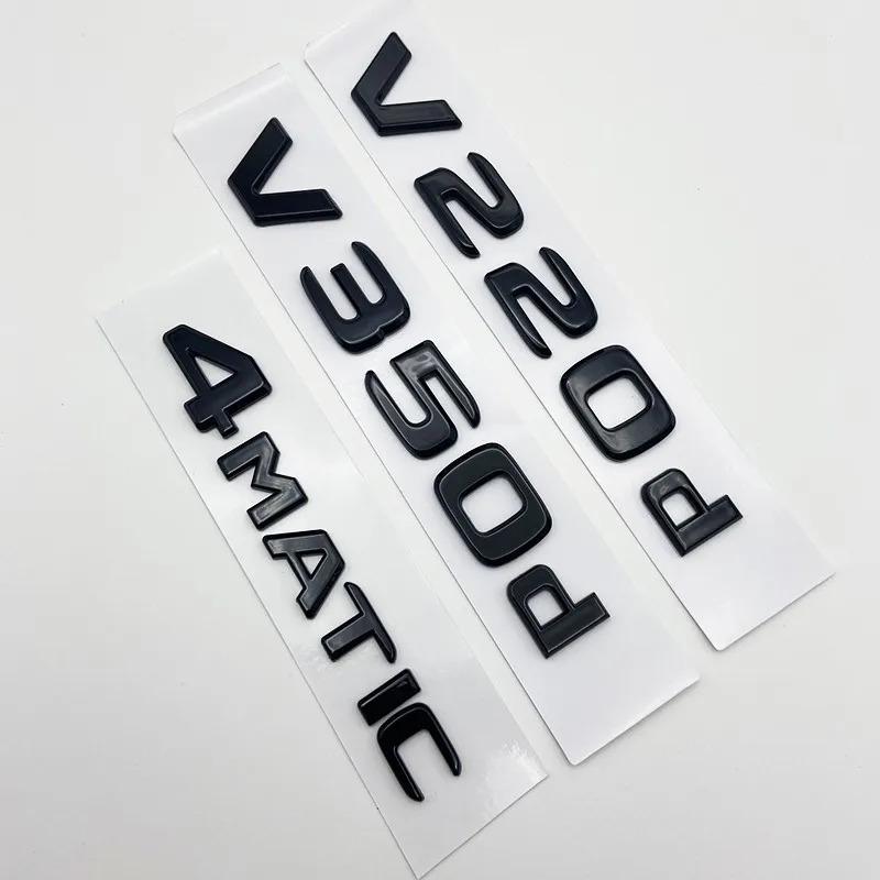 CXGSL1 3D Letters V200d V220d V250d V300d V350d ABS Emblem for Mercedes Benz V Class Car Fender Badge Trunk Nameplate Logo Sticker