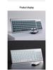 Dual-Mode Backlit Bluetooth Wireless Keyboard & Mouse Set with Eight-Color Lighting
