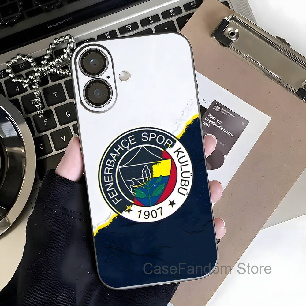 Turkey F-FenerbahceS-E For iPhone 17,16,15,14,13,12,11,Pro,Max,Plus Transparent Gray Phone Case Magnetic Wireless Charging