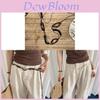 Ethnic Style Leather Waist Chain With Automatic Buckle For Bohemian Dress Waist Accessory