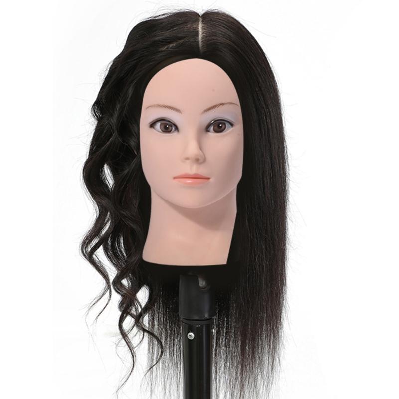Bald Mannequin Head Female Professional Cosmetology Training Head Bald Manikin Head for Wigs Making Display Doll Head