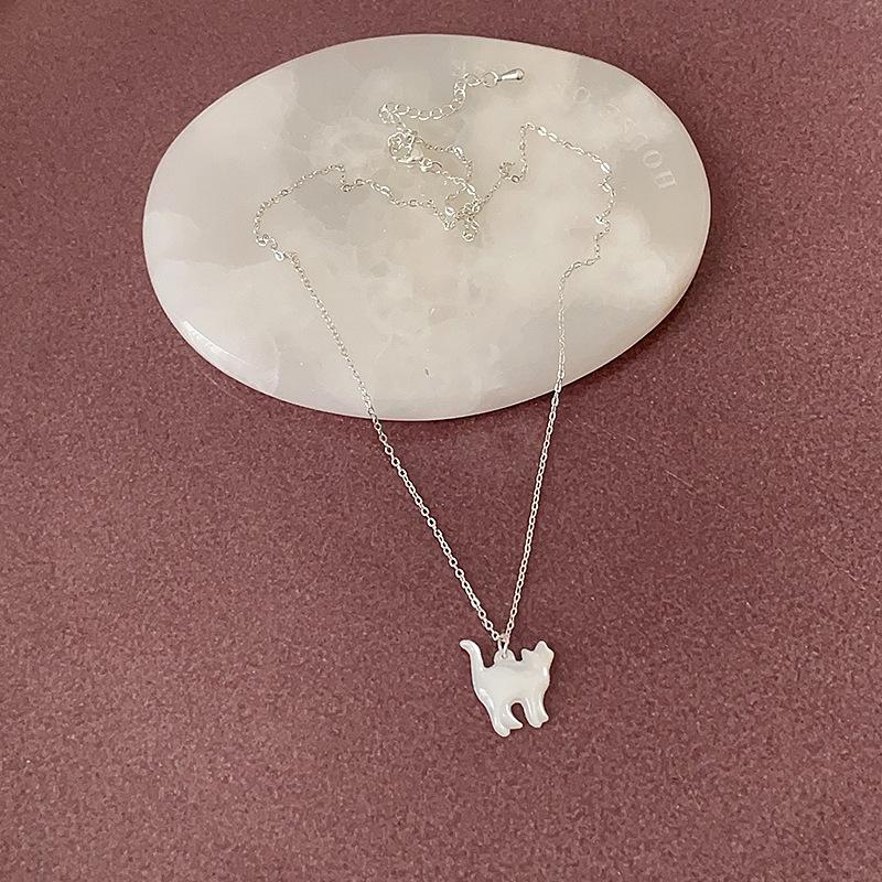 

Ожерелье с подвеской в виде котенка белого рябчика, женский дизайн, чувство ниши, простое, разнообразное, стильное, универсальное, цепочка на шею, цепочка на ключицу
