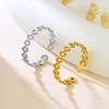 Women's Minimalist Open Ring: Japanese Korean Style for Index Finger - Multi-Layered Cold Style