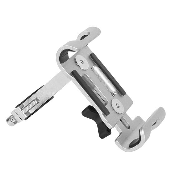 Supporto Universale in Alluminio Antiscivolo per Manubrio Moto Bicicletta Bici Porta Telefono