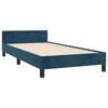 Bed Frame without Mattress Dark Blue 90 x 190 cm Velvet