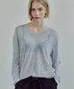 Your Stitch V-Neck Knit / Gray