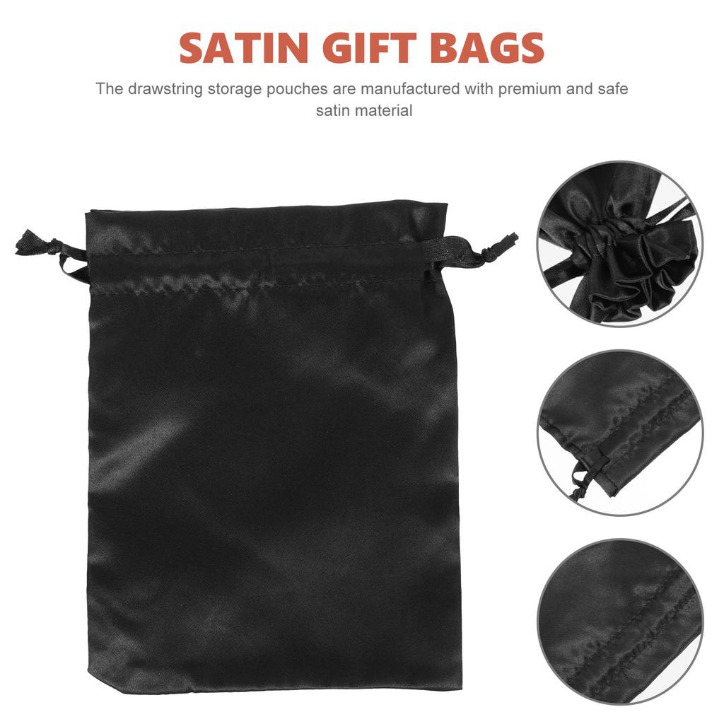 20Pcs Satin Jewelry Gift Bags Drawstring Pouches for Wedding Party Favor Candy Beads Storage Satin Gift Bags Candy Bag