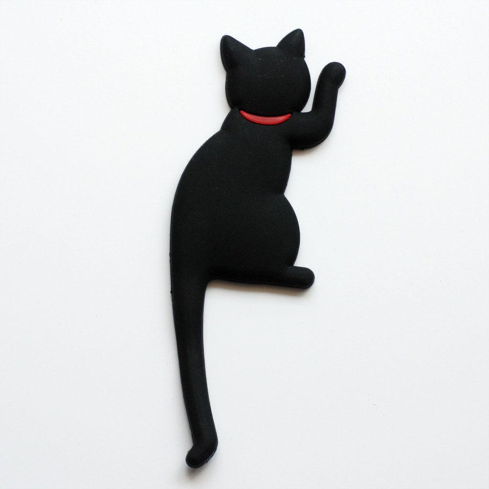 Japanese Cat Cartoon Design Tail Hook Creative Home Decor Fridge Magnet Refrigerator Decoration Gift For Kitchen Sticker Poster