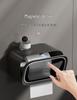 Luxury Wall-Mounted Tissue and Toilet Paper Box - No-Drill, Elegant Pull-Out Design
