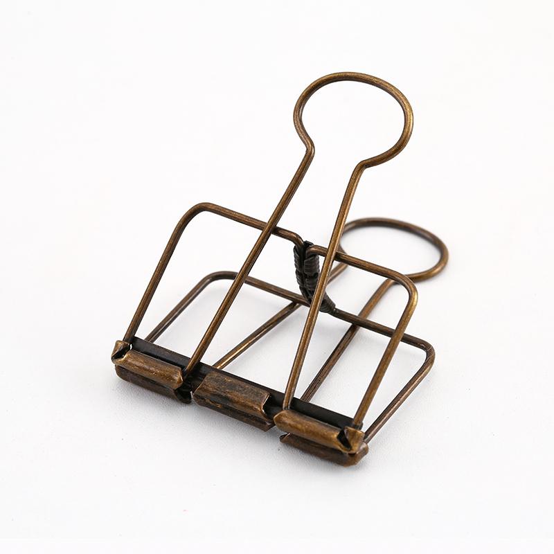 8 Colors 3 Sizes Ins Colors Gold Sliver Rose Green Purple Binder Clips Large Medium Small Office Study Binder Clips