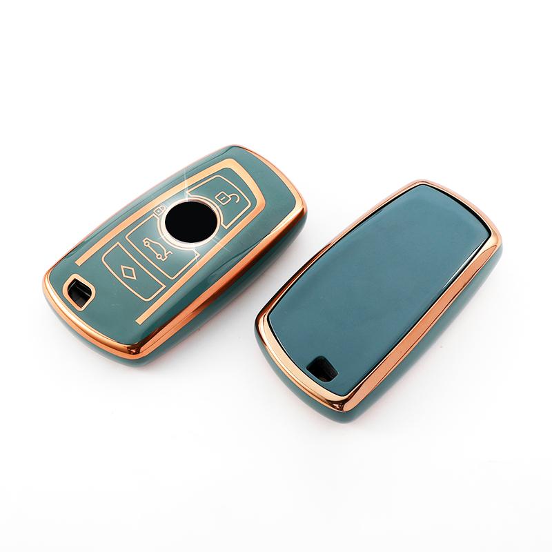 

Чехол-сумка из ТПУ с золотым краем для BMW 1 3 5 серии F20 F30 G20 F31 F34 F10 G30 F11 X3 F25 X4 I3 M3 M4 для смарт-ключа автомобиля